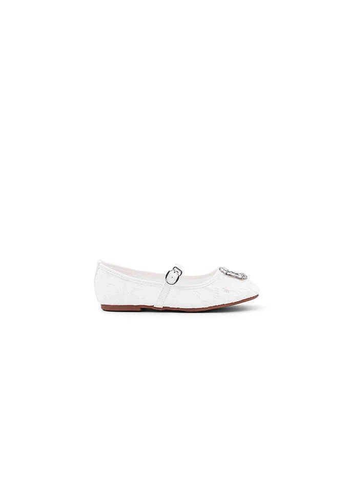 Cuple Girls Embellished Mary Jane Flats